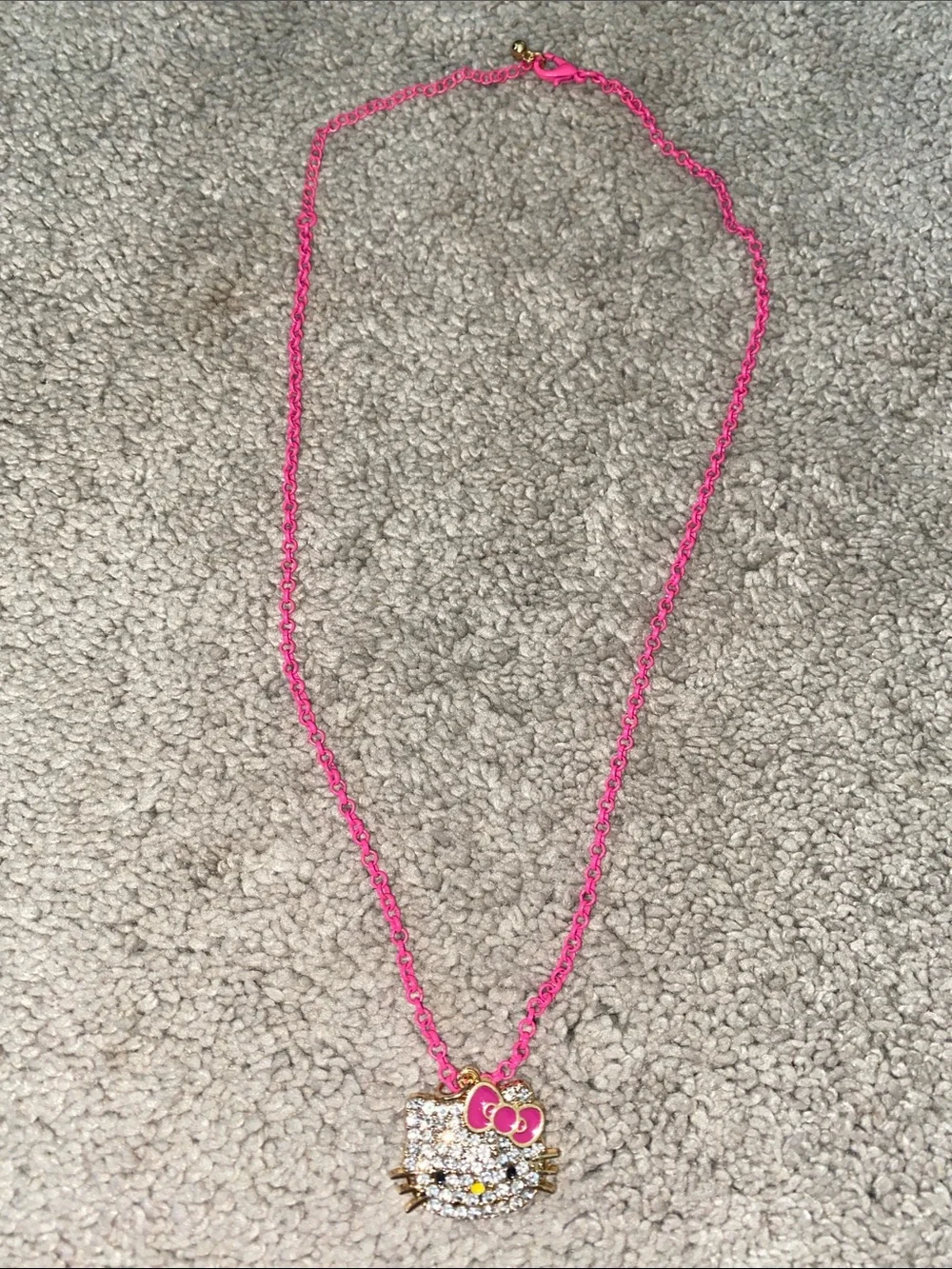 Sanrio Hello Kitty Girls  Fashion Jewelry Necklace Pink
